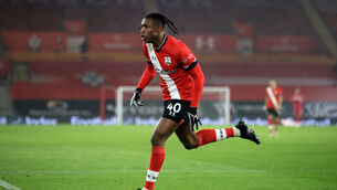 <p>Southampton’s Daniel N’Lundulu struck his debut goal for the club in a 2-0 win over Shrewsbury. Picture: Adam Davy/PA</p>
