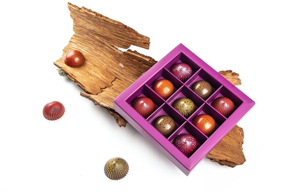 Exquisite Arcane chocolates, handmade by Dublin-based chocolatier Erik Van der Venden, filled with gorgeous Irish ingredients