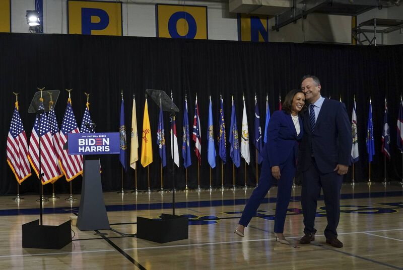 Doug Emhoff and Kamala Harris have been married for nearly six years. Picture: Toni L. Sandys/The Washington Post via Getty Images
