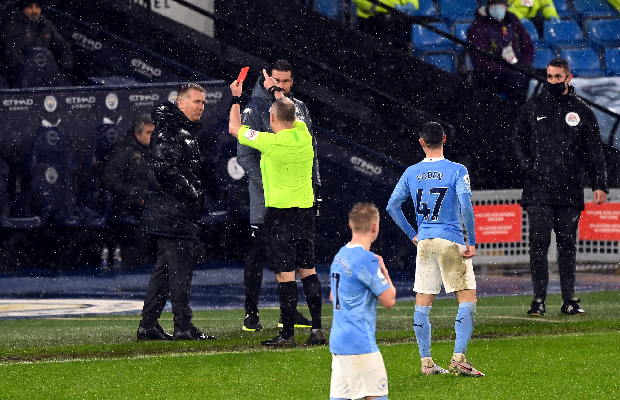 Aston Villa boss Dean Smith charged by FA for Manchester City remonstrations