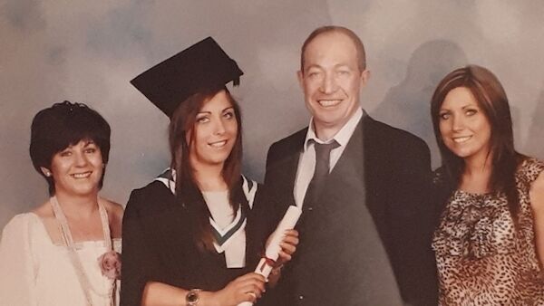 Martin Mulligan at his daughter, Shauna's graduation with his other daughter, Sharon, and wife Grainne. Martin Mulligan at his daughter, Shauna's graduation with his other daughter, Sharon, and wife Grainne.