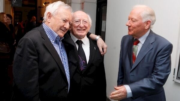 Niall Tóibín, President Michael D Higgins & Gay Byrne where Niall received a Lifetime Achievement Award from IFTA in 2011 during a Life on Screen Tribute at the IFI, Dublin. Picture: Gareth Chaney Collins Niall Tóibín, President Michael D Higgins & Gay Byrne where Niall received a Lifetime Achievement Award from IFTA in 2011 during a Life on Screen Tribute at the IFI, Dublin. Picture: Gareth Chaney Collins