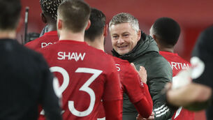 <p>Manchester United's Luke Shaw was arguably the game’s best player as his side knocked Liverpool out of the FA Cup. Picture: Martin Rickett</p>