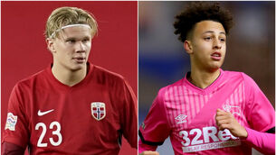 <p>Erling Haaland/ Kaide Gordon (Fredrikh Hagen/ David Davies/PA)</p>