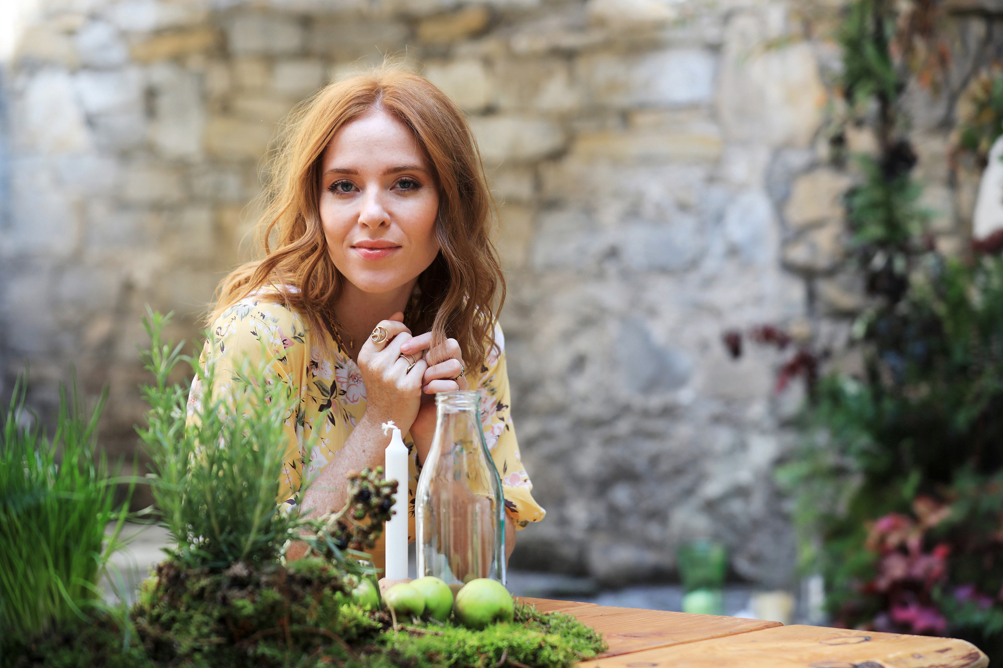 TV presenter Angela Scanlon was “so grateful” she had a small outdoor space