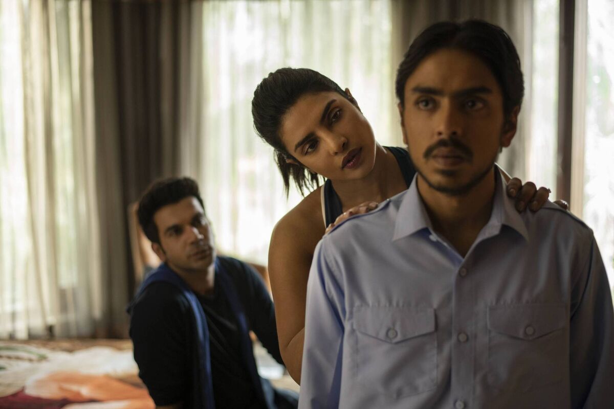  The White Tiger: Rajkummar Rao, Priyanka Chopra, and Adarsh Gourav in the film now available on Netflix. 