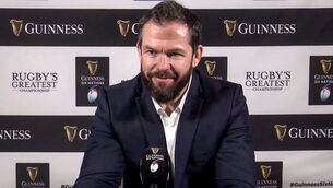 <p>Andy Farrell: Accepts France and England set the standard in the Six Nations.</p>