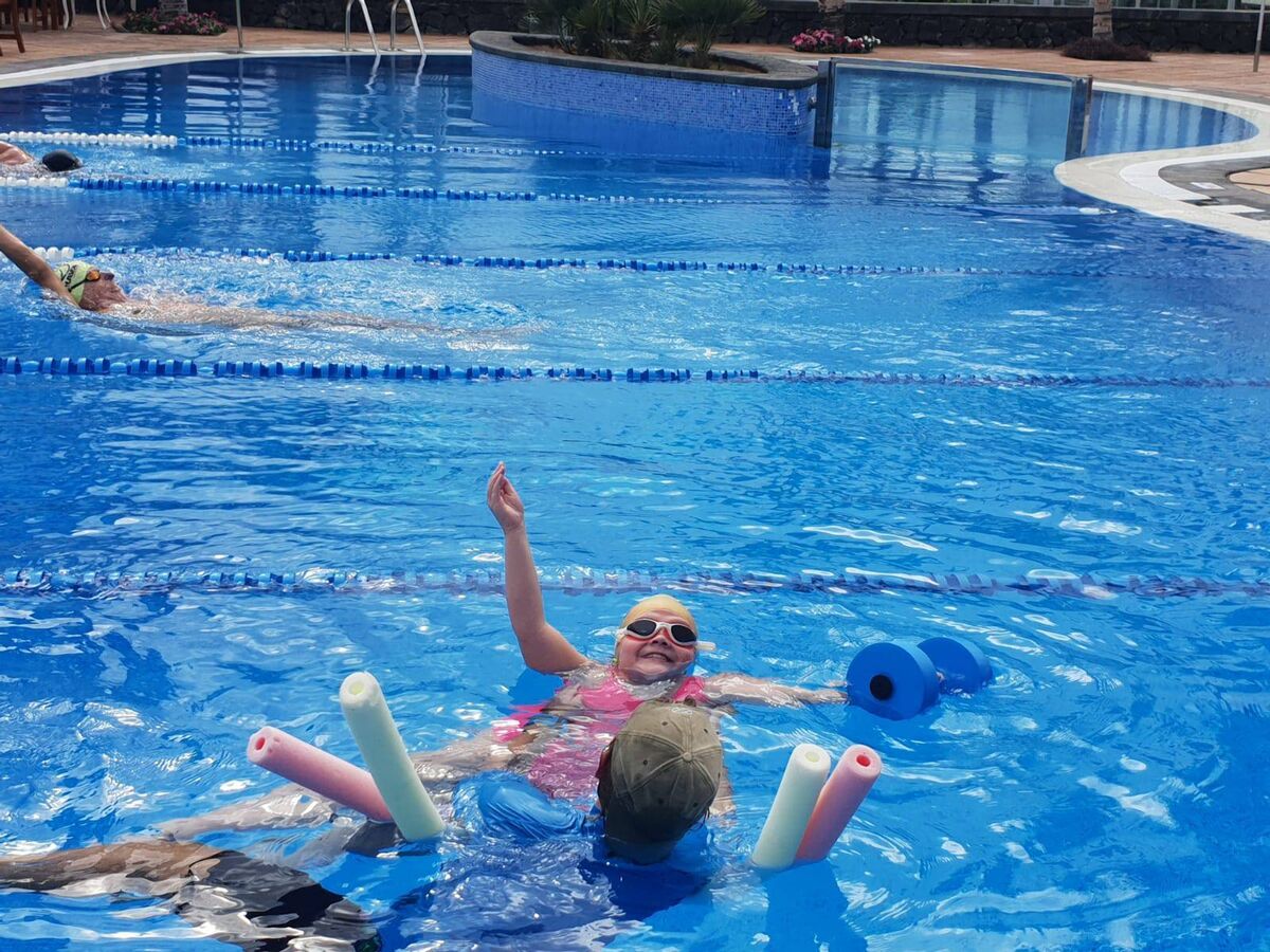 Anna Browne in a gym session at Swim Lab International in Lanzarote. Anna Browne in a gym session at Swim Lab International in Lanzarote.
