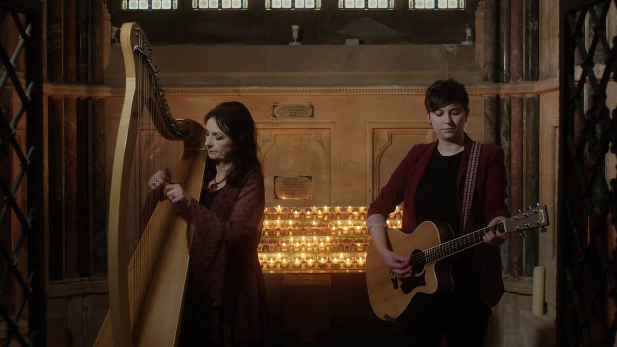 Moya Brennan and Aisling Jarvis in Kylemore, TG4