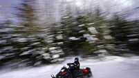 Virus Outbreak Snowmobiles