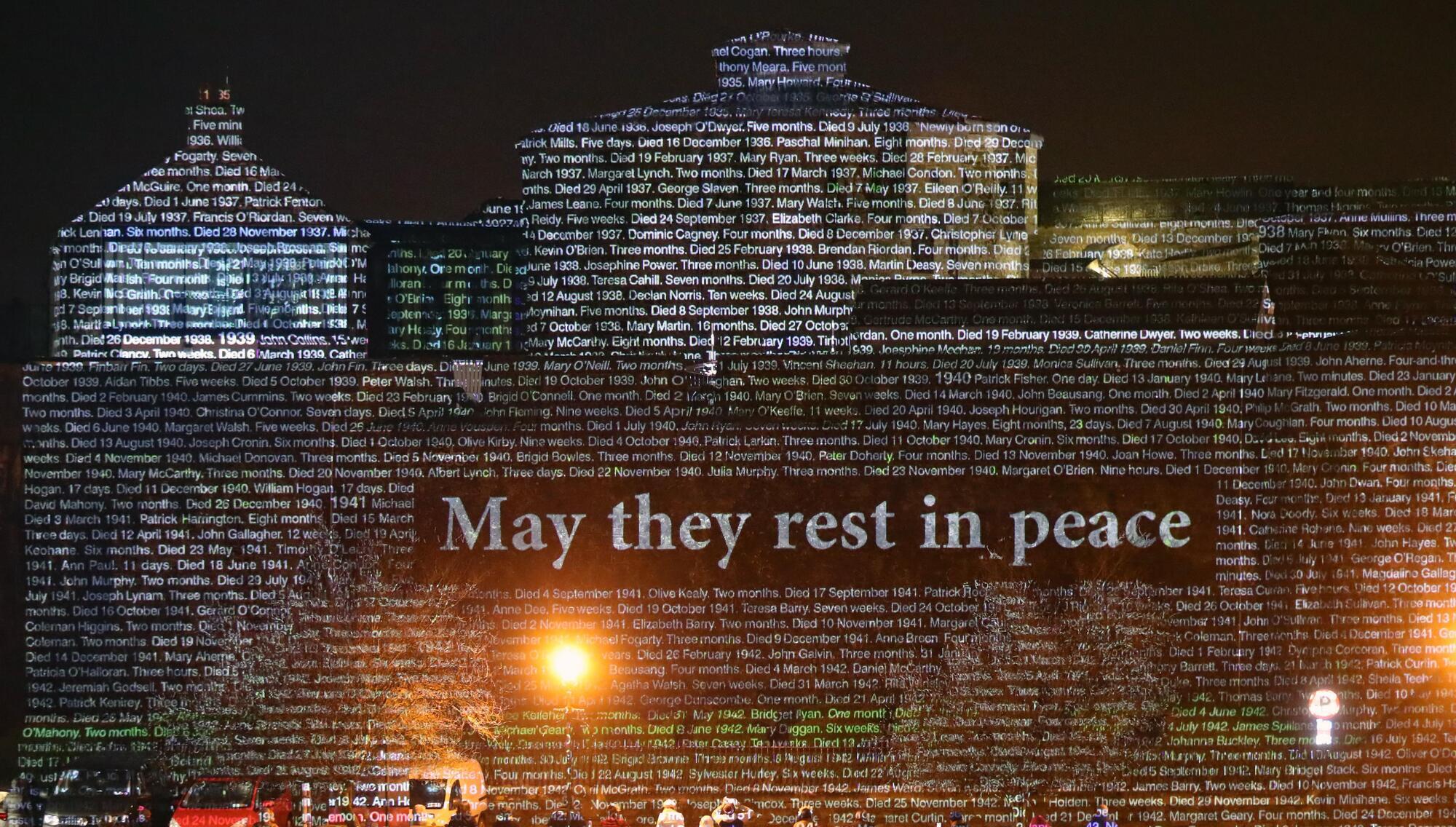 Buildings across Ireland lit up in honour of mother and baby home survivors