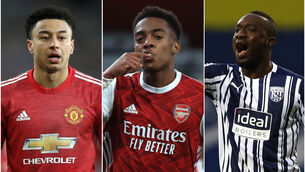 Jesse Lingard, Joe Willock and Mbaye Diagne all completed moves in January (Martin Rickett/PA/Adam Davy PA/Jason Cairnduff/PA)