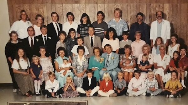 Terri's extended family back in 1989 Terri's extended family back in 1989