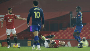 <p>Alexandre Jankewitz, right, made an instant impact. Picture: Phil Noble/PA</p>