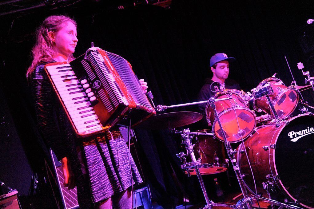 Amiina, performing at the Guinness Cork Jazz Festival at Cyprus Avenue in 2011. Photo: Billy MacGill