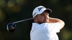 <p>Shane Lowry plays his shot from the first tee during the third round of the Houston Open at Memorial Park Golf Course on last week ((**NOV 7, 2020**)). Picture: Carmen Mandato/Getty Images</p>