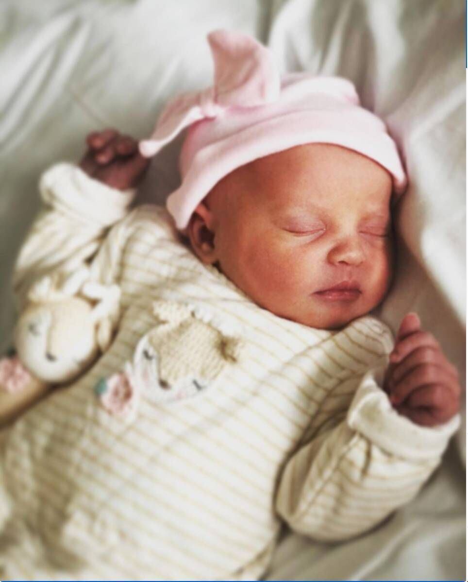 Baby Ava arrived three weeks ago. Picture: Instagram