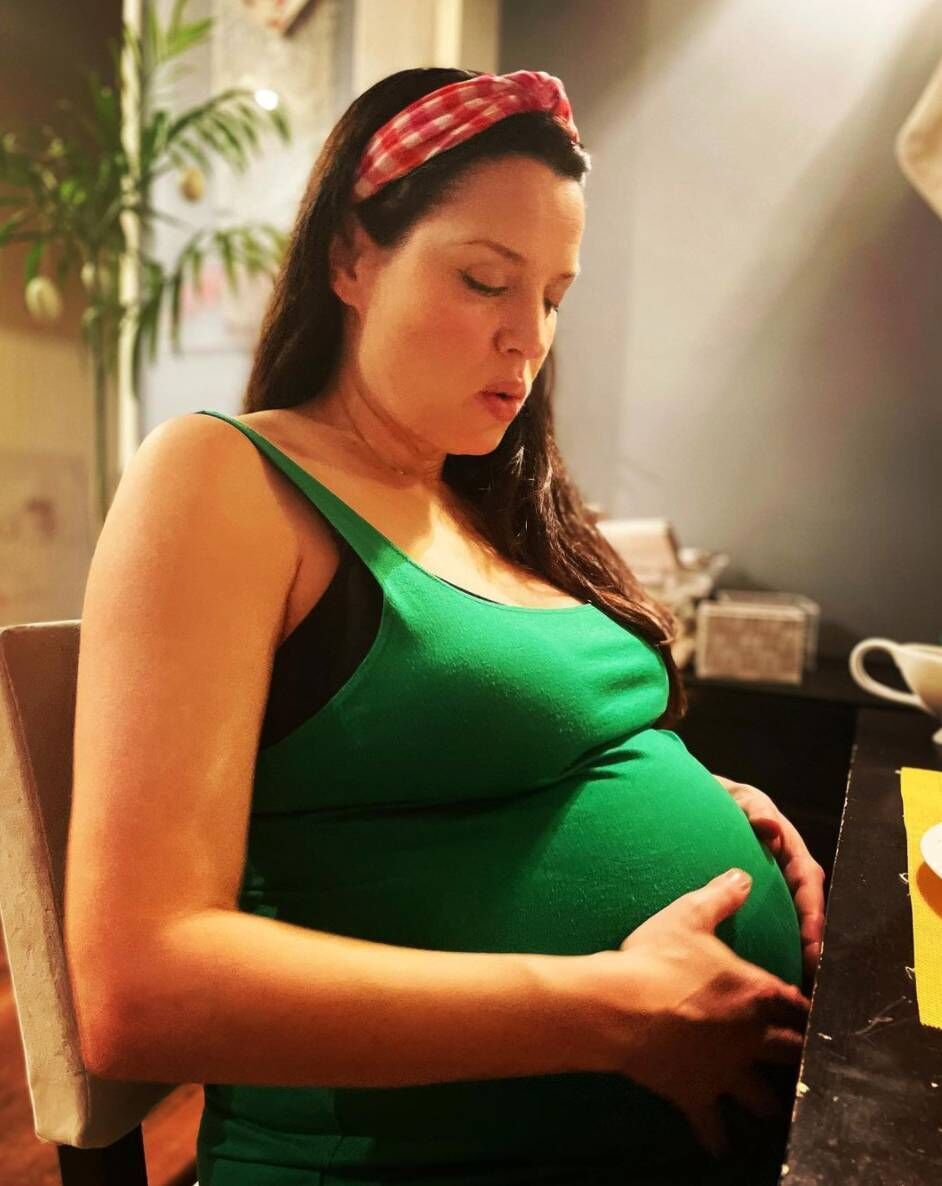 Caroline Morahan welcomed her second child in Los Angeles. Picture: Instagram