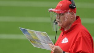 <p>INSPIRATIONAL FIGURE: Kansas City Chiefs’s head coach Andy Reid leads his team to successive Superbowls on Sunday. Picture: Harry How/Getty</p>