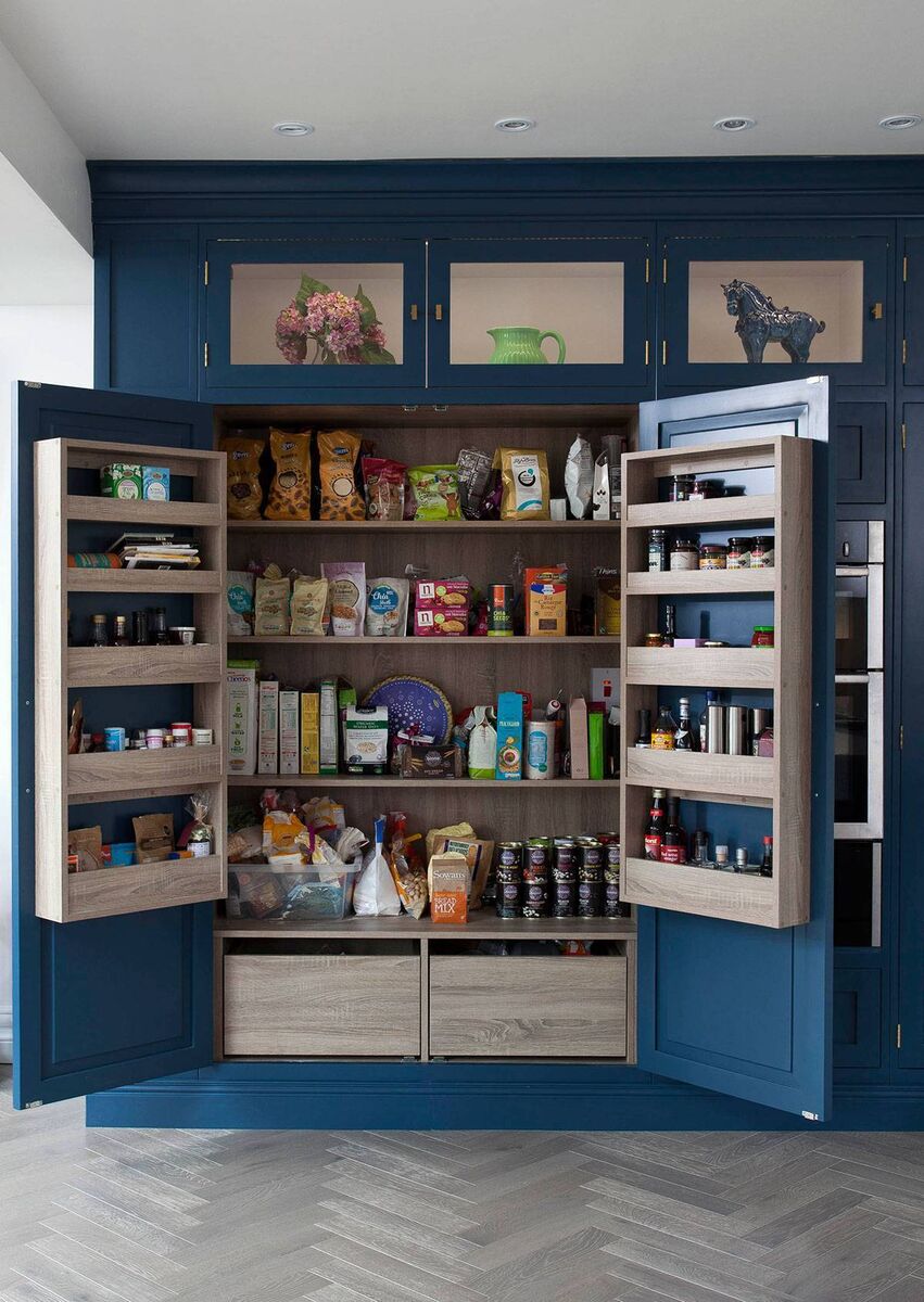 A larder featuring bespoke joinery, by DMVF Architects.   
