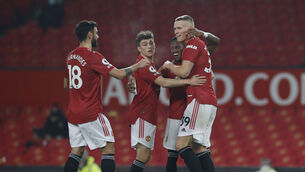 <p>Manchester United scored nine times in midweek. Picture: Phil Noble/PA</p>