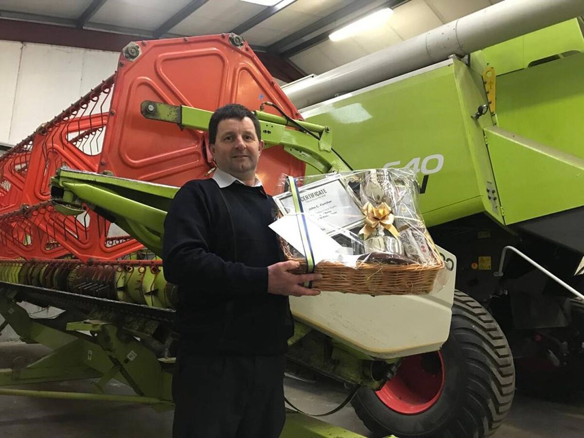 John C Fletcher from Co Laois was the Overall Winner as well as winner of the Seed Barley Category at the 2020 Glanbia Ireland Grain Awards. File Picture.  
