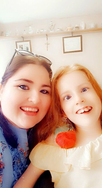 Breffni Kilgannon with her daughter Aine, 14: 'Aine is non-verbal, so she speaks with her eyes and expression but she's gone into herself in the last few weeks.'