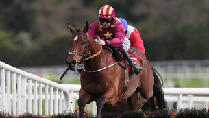 <p>File photo of Minella Indo ridden by Rachael Blackmore. Picture: Brian Lawless</p>