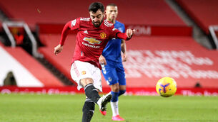 <p>Bruno Fernandes wants Manchester United to learn from their mistakes (Alex Pantling/PA)</p>