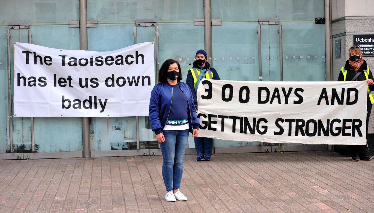 The likes of Mick Barry and Richard Boyd Barrett were the political faces of the Debenhams workers' protest, rather than Labour. Picture: Larry Cummins