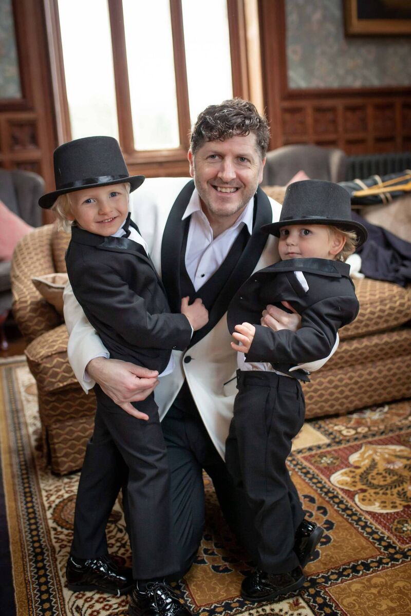 Ken Russell with Jonah and Julien Russell. Pictures: Pink Lime Studios Ken Russell with Jonah and Julien Russell. Pictures: Pink Lime Studios