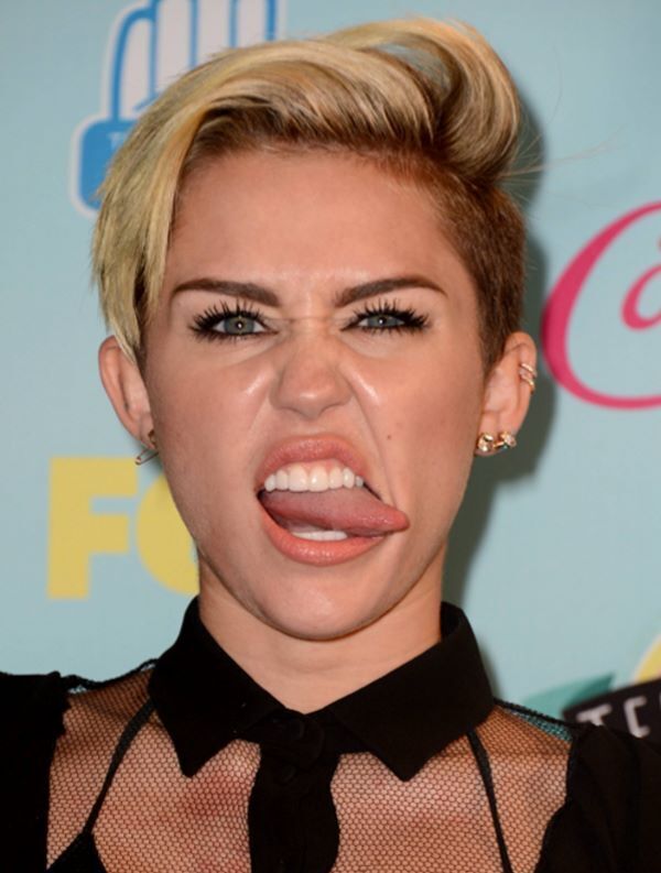 Miley 'to retire tongue'