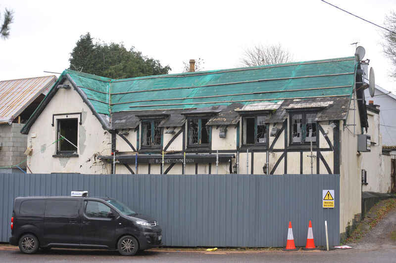 The building was destroyed by fire some years ago. Picture: Larry Cummins 