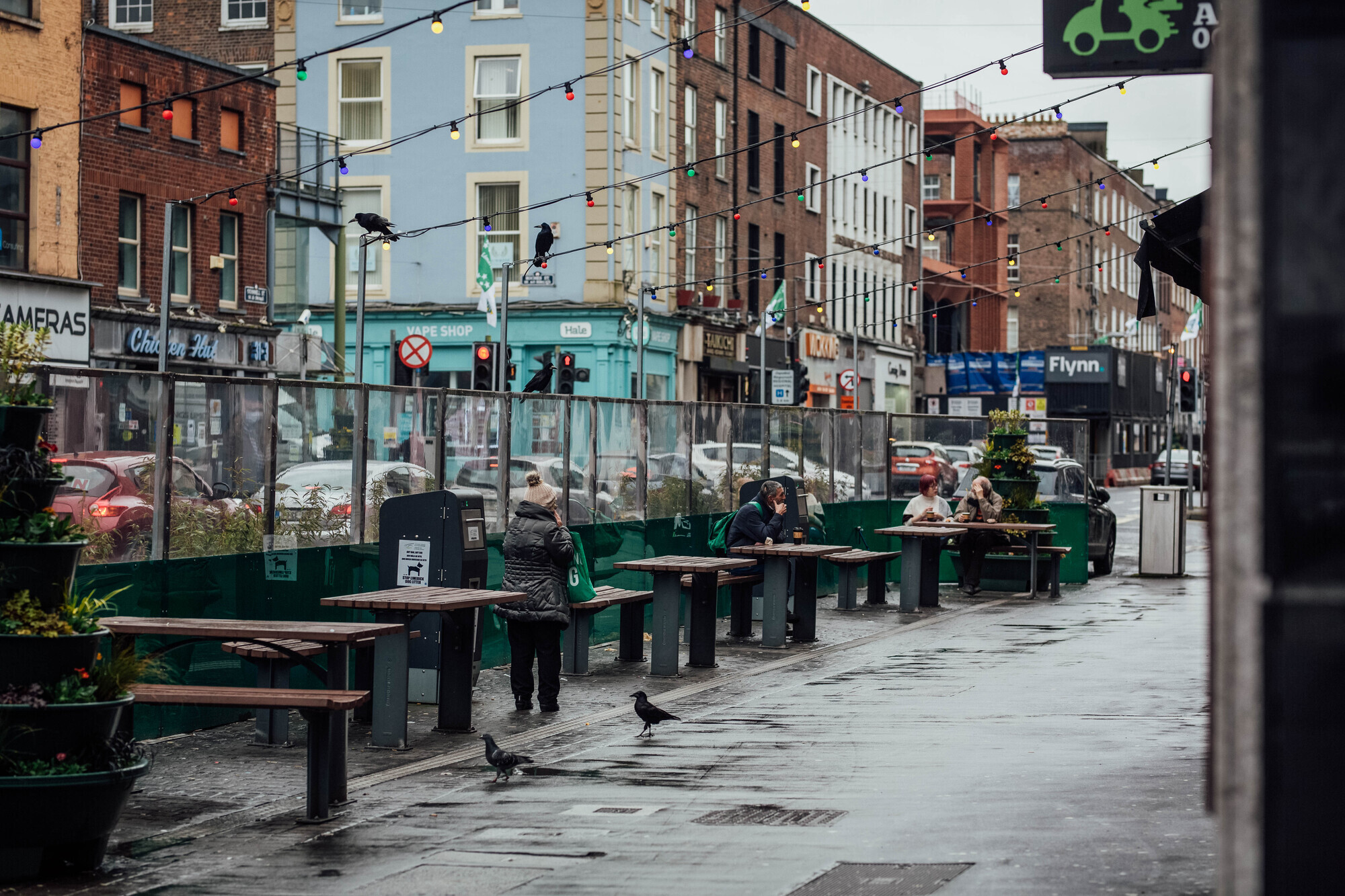 The parklet on O'Connell Street, Limerick, was only installed last summer and the council has been criticised for its spend on the project. Picture: Brian Arthur