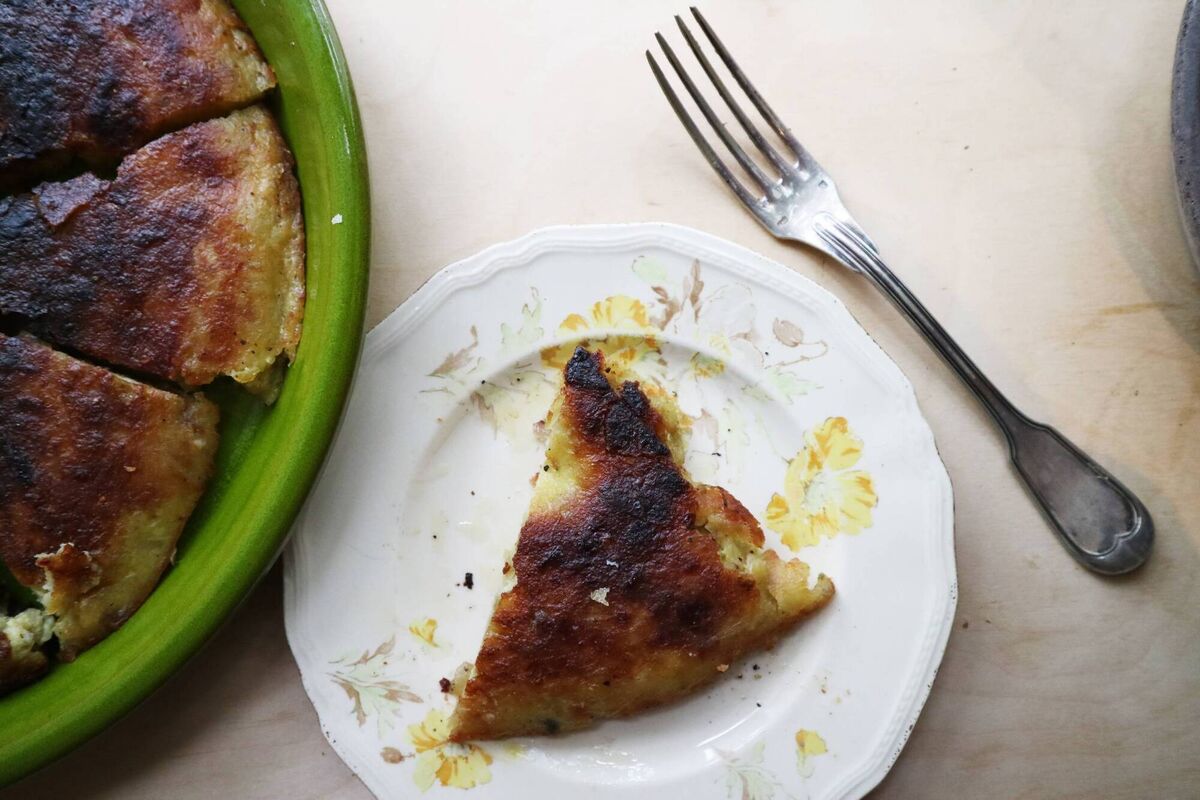A simple recipe for Spanish tortilla. Picture: William Murray