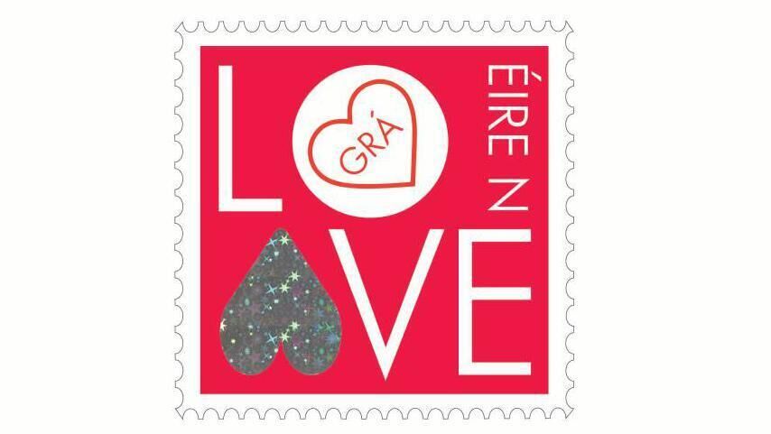 An Post's special 2021 Valentine's Day stamp.