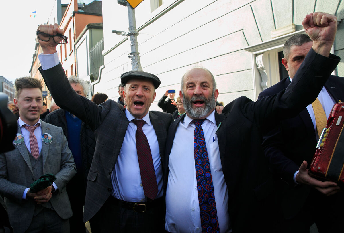 TDs Michael Healy-Rae and Danny Healy-Rae: the Kilgarvan brothers were described as "sons of Fianna Fáil privilege". Picture: Gareth Chaney/Collins