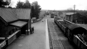 <p>Upton Station on the old West Cork railway line around 1920. The station was the scene of an ambush during the Irish War of Independence in early 1921 during which three IRA volunteers and six civilians were killed.</p>