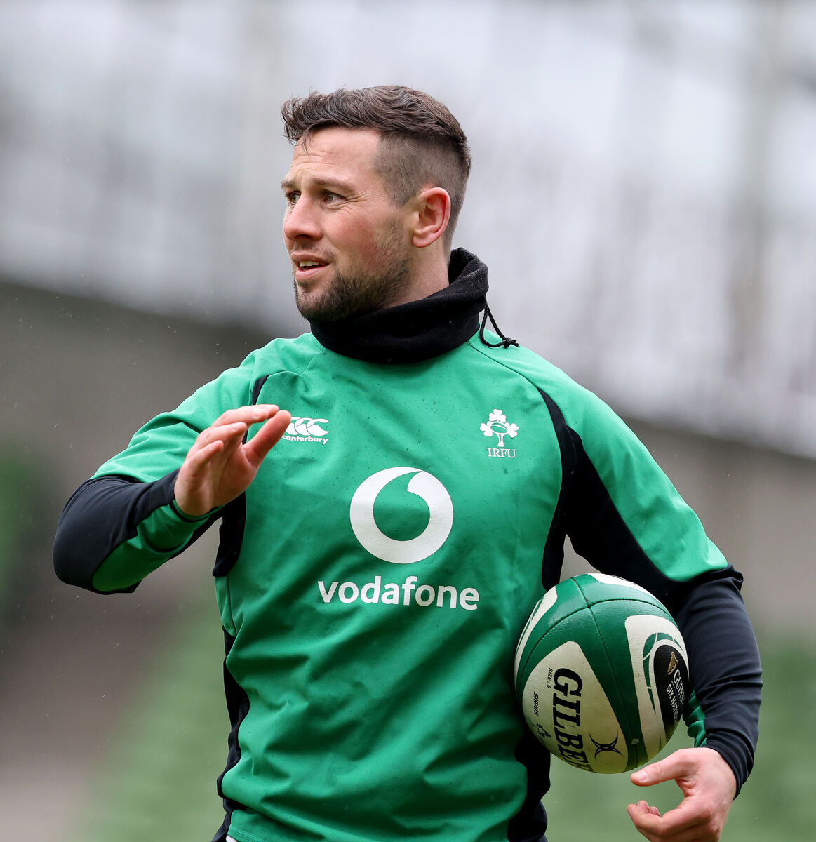 John Cooney during the Captain's Run at the Aviva Stadium ahead of the Six Nations clash between Ireland and France. Picture: INPHO/Dan Sheridan.