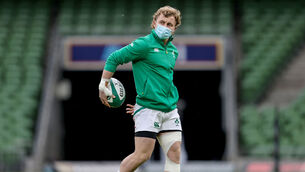 <p>Craig Casey failed to win his first cap off the bench but should now come under serious consideration to start against Italy. Picture: INPHO/Dan Sheridan</p>