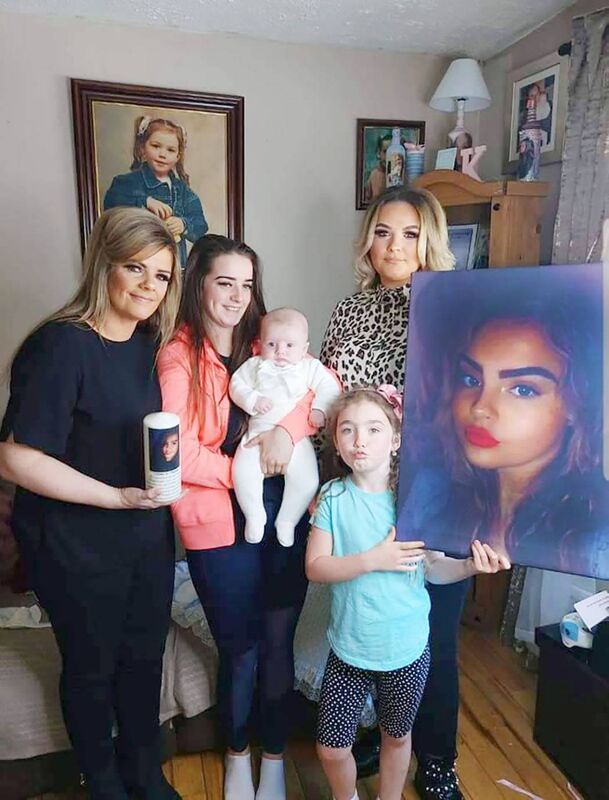 Kimberly's mum, sisters and baby brother. Kimberly's mum, sisters and baby brother.