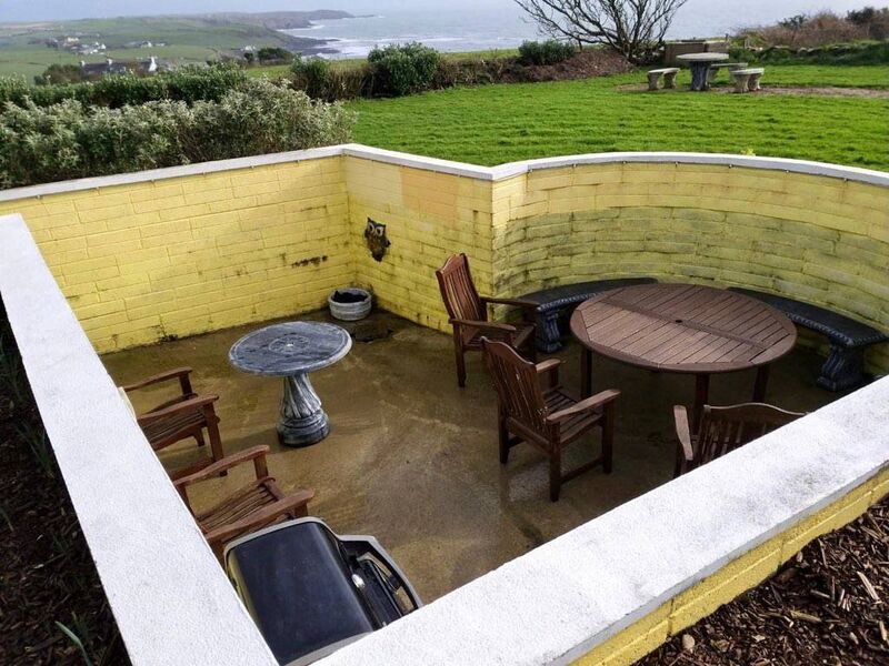 BBQ and sit-out space gets a  bit of extra shelter 