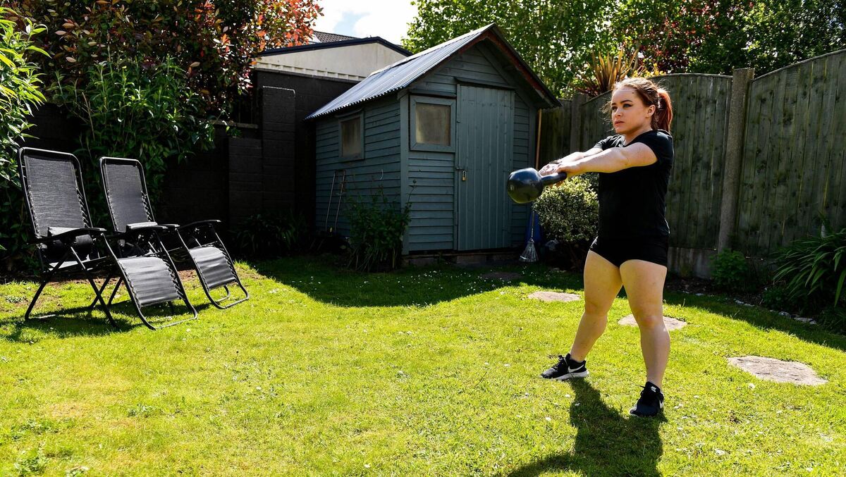 Niamh McCarthy during a training session at her home in Carrigaline, Cork. Picture: Sam Barnes
