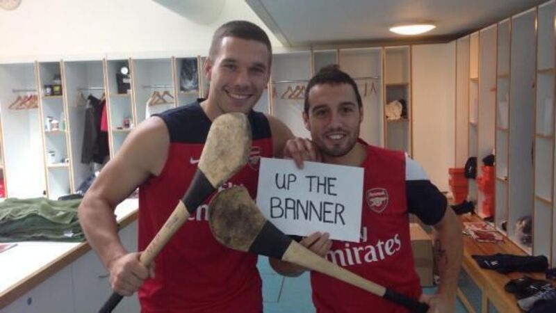 Arsenal duo tweet support for Clare hurlers Arsenal duo tweet support for Clare hurlers