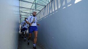<p>Stephen Molumphy leads Waterford out onto the pitch ahead of a 2010 National League clash with Dublin at Walsh Park. As the venue is to undergo redevelopment, Michael Moynihan says it’s interesting to see a county board decide that it won’t succumb to the traditional edifice complex. Picture: Matt Browne</p>