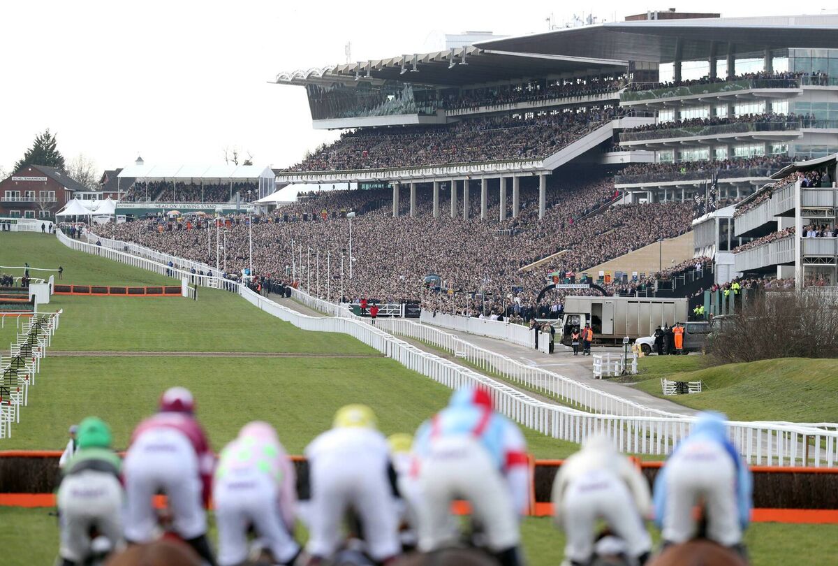 General view of runners and riders in the Sky Bet Supreme Novices Hurdle during Champion Day of the 2018 Cheltenham Festival General view of runners and riders in the Sky Bet Supreme Novices Hurdle during Champion Day of the 2018 Cheltenham Festival