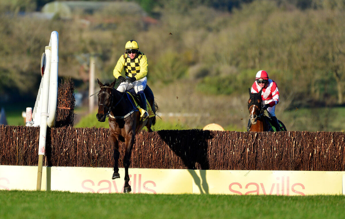 Al Boum Photo and Paul Townend win The Savills New Year's Chase for the third time from Acapella Bourgeois at Tramore Racecourse, Co Waterford last month. Picture: PA Al Boum Photo and Paul Townend win The Savills New Year's Chase for the third time from Acapella Bourgeois at Tramore Racecourse, Co Waterford last month. Picture: PA