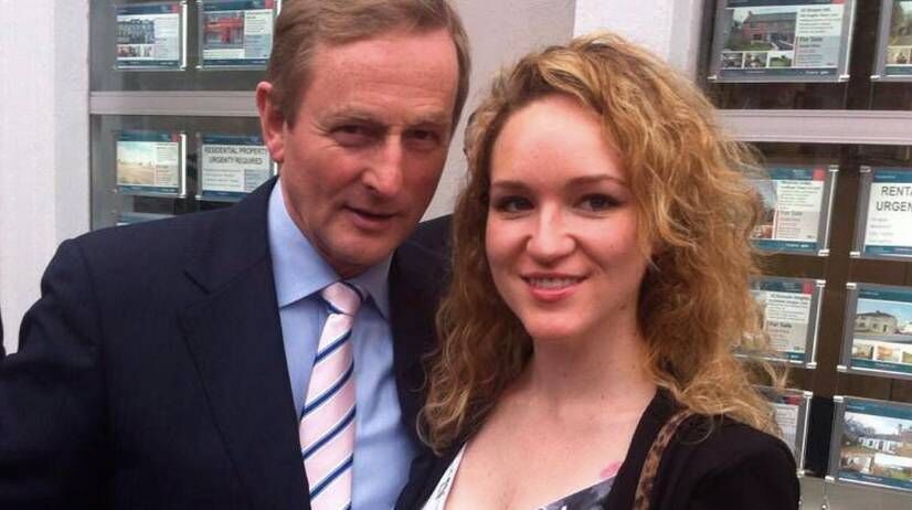 Lyndsey Clarke with former Taoiseach Enda Kenny in 2014. Photo via Facebook Lyndsey Clarke with former Taoiseach Enda Kenny in 2014. Photo via Facebook