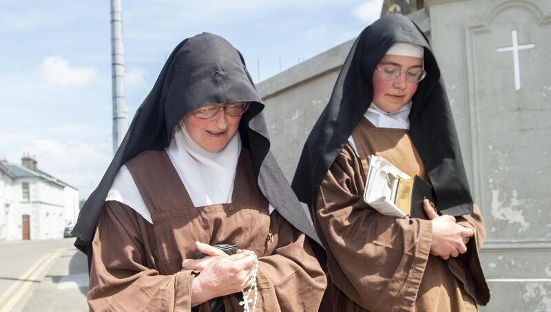 Sr Irene Gibson after she appeared at the district court Skibbereen, Co Cork, with Sr Anne Marie. Picture: Dan Linehan Sr Irene Gibson after she appeared at the district court Skibbereen, Co Cork, with Sr Anne Marie. Picture: Dan Linehan