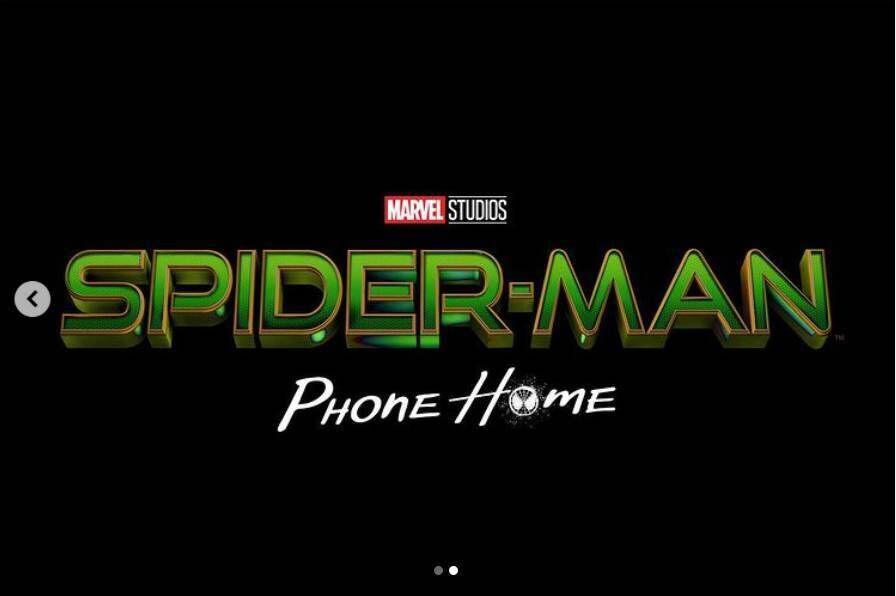 The supposed title card for Spider-Man: Phone Home